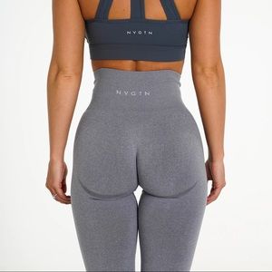 NVGTN Grey Speckle Contour Leggings